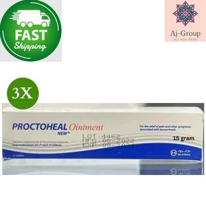 3 X Unguento Proctoheal per Emorroidi e Sollievo dal Dolore (15 g) ⭐SPEDIZIONE VELOCE⭐ - Foto 1 di 2