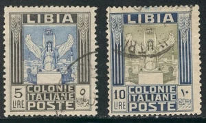 C_A_2571 LIBIA. 5 & 10 Lire von 1921 "PITTORICA" Satz. Sc. 30-31. Gebraucht - Bild 1 von 1