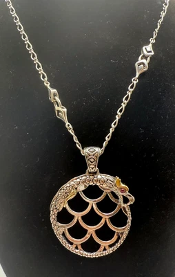 Collar Colgante Redondo Naga Rubí Oro 18K John Hardy 20" Foto 1 de 4