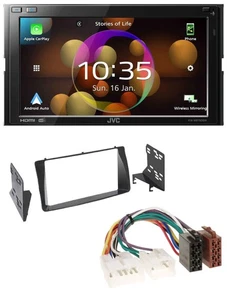 JVC DAB MP3 2DIN Bluetooth USB Autoradio für Toyota Corolla E12U/E12J 2001-2007 - Bild 1 von 9