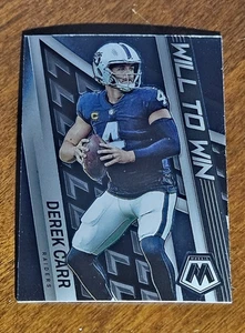 2022 Panini Mosaic #WW-7 Derek Carr Will to Win - Picture 1 of 2