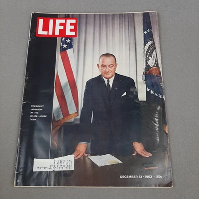 Vintage 1963 Life Magazine December 13th President Johnson JFK Oppenheimer - Image 1 of 4