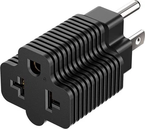 Adaptador de hoja T 4 en 1 de 15 amperios a 20 amperios - 5-15P a 5-20R, 6-15R, 6-20R Power Ada - Imagen 1 de 4