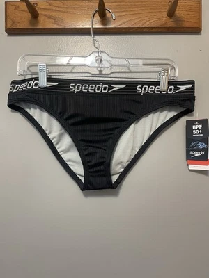 Speedo Women's Size Large - Swimsuit Bottom Bikini Black/White NWT - Image 1 of 4
