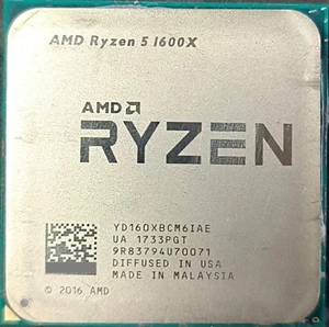 Procesador CPU AMD Ryzen 5 1600X 3,6 GHz 6 núcleos 12 horas 16 MB AM4 95 W R5-1600X - Imagen 1 de 1