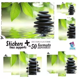 STICKER GALET BAMBOU STICKERS AUTOCOLLANT AUTOCOLLANTS DECO DECORATION ZN-20 - Foto 1 di 63