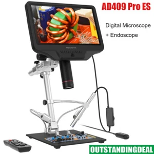 AD409 Pro ES Digital Mikroskop mit Endoskop + FHD Bildschirm für Elektronik Reparatur - Bild 1 von 8