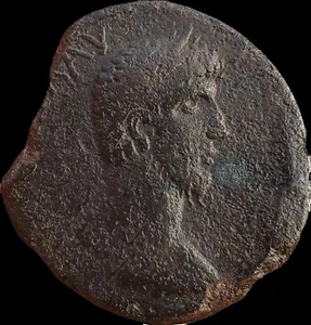 Lucius Verus Marcus Aurelius 161-169 AD. ROMAN IMPERIAL. A .34 mm.Pontus Amasia - Picture 1 of 2