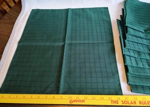 10 tovaglioli di stoffa verde pino a scacchi 18"x16,5" Natale, Autunno, Primavera vedi foto - Foto 1 di 2