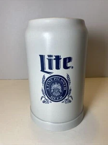 Ceramarte Pottery Miller Lite Heavy Beer Stein Mug 7 1/4” Tall - Picture 1 of 6