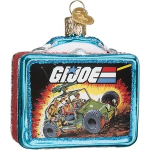 Old World Christmas Glass Ornament, G.I. Joe Lunchbox (With OWC Gift Box) - Picture 1 of 6