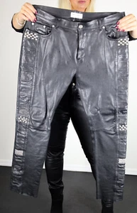 Saint Laurent schwarze Lammlederhose Größe EU52 oder US Größe L - Bild 1 von 8