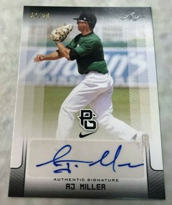 2017 Leaf Perfect Game AJ MILLER - Nike - 32/50 Autographed #BA-AJM