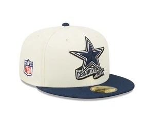 Dallas Cowboys New Era NFL Sideline 59fifty Fitted Hat- Cream - Picture 1 of 7
