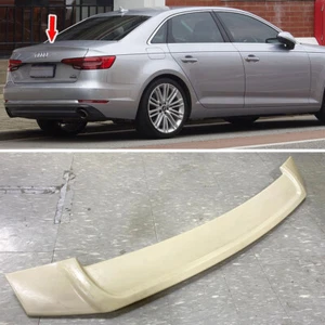 Unpainted ABS For Audi A4 A4L B9 Sedan Rear R Look Trunk Spoiler 2016-2022 - Picture 1 of 7