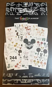 NUOVO Disney The Happy Planner 244 pezzi adesivi album di ritagli Topolino e Minnie - Foto 1 di 5