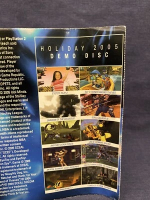 NIP 2005 Playstation Holiday DEMO DISC Ratchet Jak Mortal Kombat Castlevania +++ - Image 1 of 4