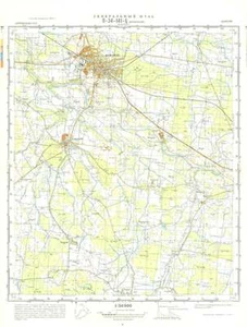 Mapa topográfico militar soviético ruso - MAZEIKIAI (Lituania), 1:50K, edición 1971 - Imagen 1 de 6