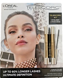 L'Oréal Paris Telescopic Mascara - Voluminous Carbon Black (0.27oz) New - OB - Picture 1 of 3