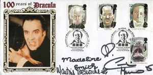 Dracula FDC signed by THREE hammer horror scream queens! - UACC DEALER - Picture 1 of 1