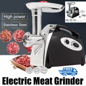 Elektrischer Fleischwolf Gemüse Obst Fleisch Wolf Wurstmaschine Zerkleinerer NEU - Bild 1 von 15