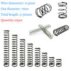 10Pcs 0.5*7*5-50Mm Spring Steel Compression Spring Pressure Small Springs