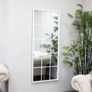 Extra Large White Window Mirror 144cm x 59cm - Picture 1 of 3