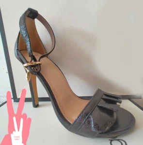 SANDALI DONNA TACCO alto sexy 35 39 40 GOLD & GOLD PRESTIGIOSI VV - Foto 1 di 10