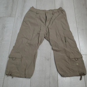 The North Face Girl's Capri Pants shorts cropped tan beige kids sz L - Picture 1 of 11