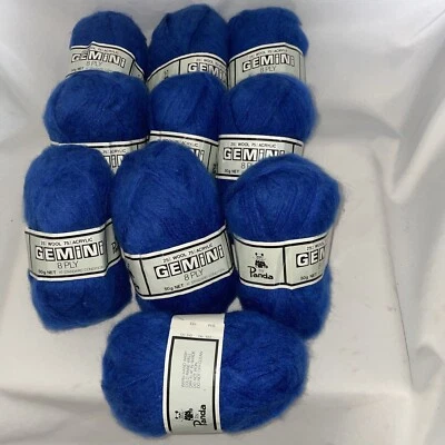 Panda Gemini Fluffy 8 Ply 10 Balls 50 Grams 25% Wool 75% Acrylic Knitting Yarn - image 1 of 4