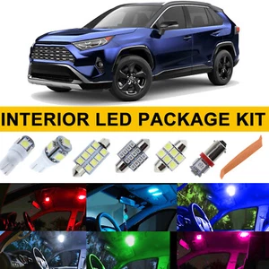 12X LED Lights Bulb Package Kit + Reverse Lights Bulb For Toyota RAV4 2006-2021 - Picture 1 of 24