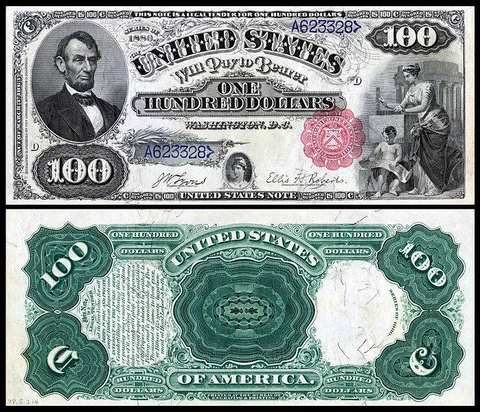 REPRODUCTION COPY 1880 $100.00 BANKNOTE READ DESCRIPTION Cover