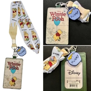 Disney Winnie the Pooh Hunny Pot Charm Lanyard Card Holder LOUNGEFLY Collectible - Picture 1 of 3