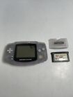 Nintendo Game Boy Advance AGB-001 Glacier Clear Handheld System GBA Tested