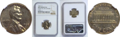 1968-S Cent Wrong Planchet NGC PR-64 Cover