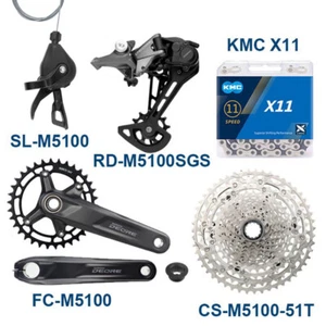 SHIMANO DEORE M5100 1x11 Speed MTB Groupset XT CRANKSET 170MM/175MM OE 11-51T - Picture 1 of 14