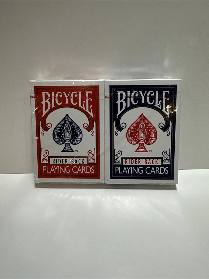 Bicycle Standard Rider Back Playing Cards 2 Decks of Playing Cards Red and Blue
