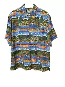 Vintage Reyn Spooner Guy Buffet Hawaiihemd Herren L mehrfarbig Island Beach Classic - Bild 1 von 10