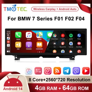 Radio Coche 14.9" Android 14 Carplay GPS Navi Para BMW Serie 7 F01/F02/F04 CIC NBT - Imagen 1 de 17