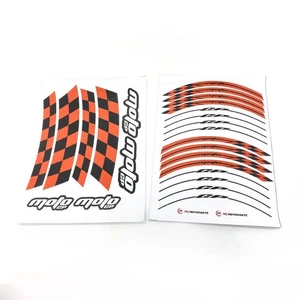 Orange GP01 Racing 17" Rim Wheel Sticker For Honda CB500F 19 20 21 22 23 - Picture 1 of 12