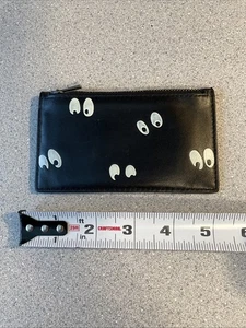 COACH X DISNEY SPOOKY EYES BLACK/MULTI ZIP CARD CASE 73263 - Picture 1 of 8