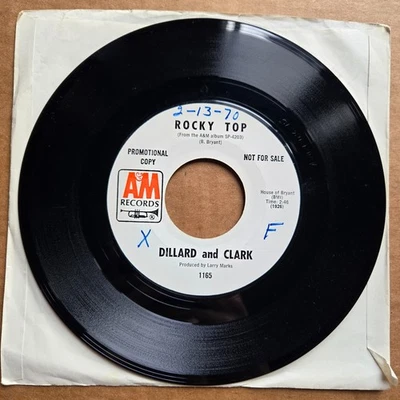 DILLARD AND CLARK Don't Let Me Down/Rocky Top 45 7" Record Vinyl Foto 1 de 2