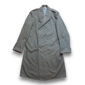 Vintage Swiss Army Wool Field Great Coat Jacket Inner lining Genuine Size 48 Men - Picture 1 of 7