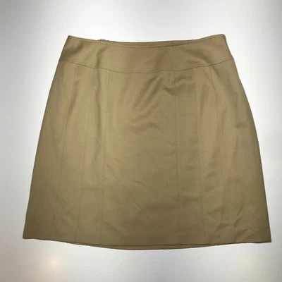 Falda Talbots Mujer 18W Tostado Caqui Lana Pura A Medida Academia Traje Separado EE. UU. Foto 1 de 4