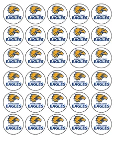 Football Theme Edible Wafer Cake & Cupcake Toppers – West Coast - Game Day Decor - Picture 1 of 6