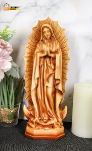 Ebros Nuestra Señora de Guadalupe Estatua Inspiración Católica Decoración 11.75" Alto - Imagen 1 de 12