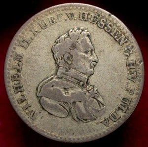 Hesse-Cassel German States 1/6th Thaler 1831 - William II - 0.50 Silver (M2009) - Picture 1 of 2