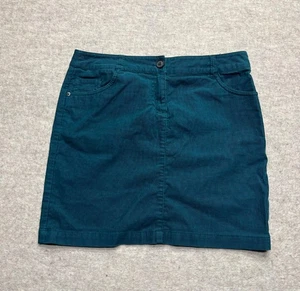 S. Oliver grüner Cord-Minirock Größe 38" Taille 17" Länge - Bild 1 von 6