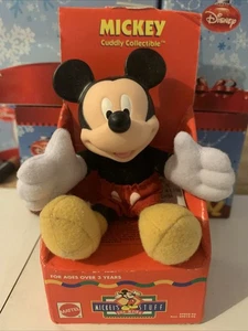 VTG 1990’s Mickey Mouse Mattel Mickey Stuffie Collectible NEW IN BOX - Picture 1 of 6