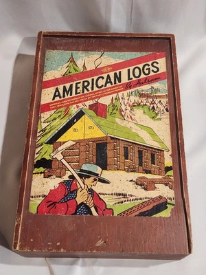 CAJA DE MADERA COLECCIONABLE TRONCOS AMERICANOS VINTAGE DE HALSAM LINCOLN TRONCOS  Foto 1 de 3